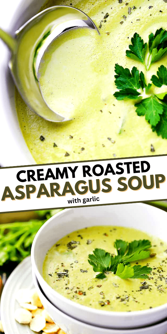 Creamy Roasted Asparagus Soup | Diethood