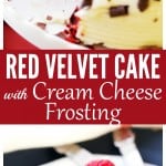 Red Velvet Cake with Cream Cheese Frosting - Moist, spongy, lightened-up Red Velvet Cake with Cream Cheese Frosting. Perfect for Valentine's Day, Birthdays, or any time you need a foolproof recipe for this American classic!