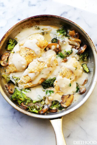 Easy Creamy Chicken Alfredo With Broccoli Diethood