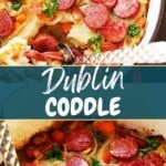Dublin coddle Pinterest image.