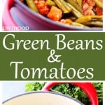 Green Beans and Tomatoes photo collage