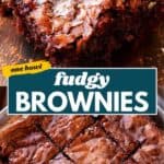 Fudgy Brownies Pinterest image.