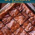 Fudge brownies pin image.