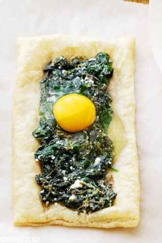 Spinach And Feta Puff Pastry Breakfast Tart Recipe Diethood 7575