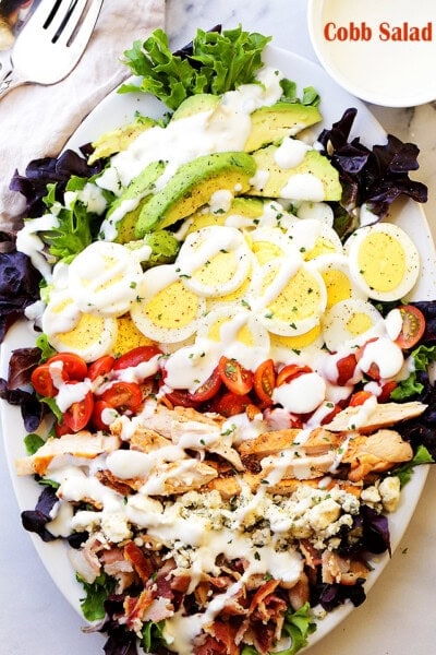 Easy Chicken Cobb Salad | Diethood