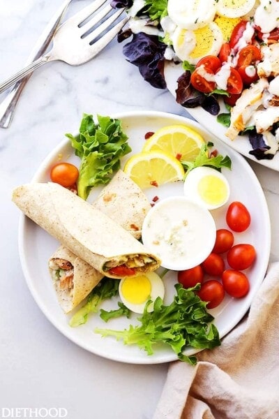 Easy Chicken Cobb Salad Diethood 7919