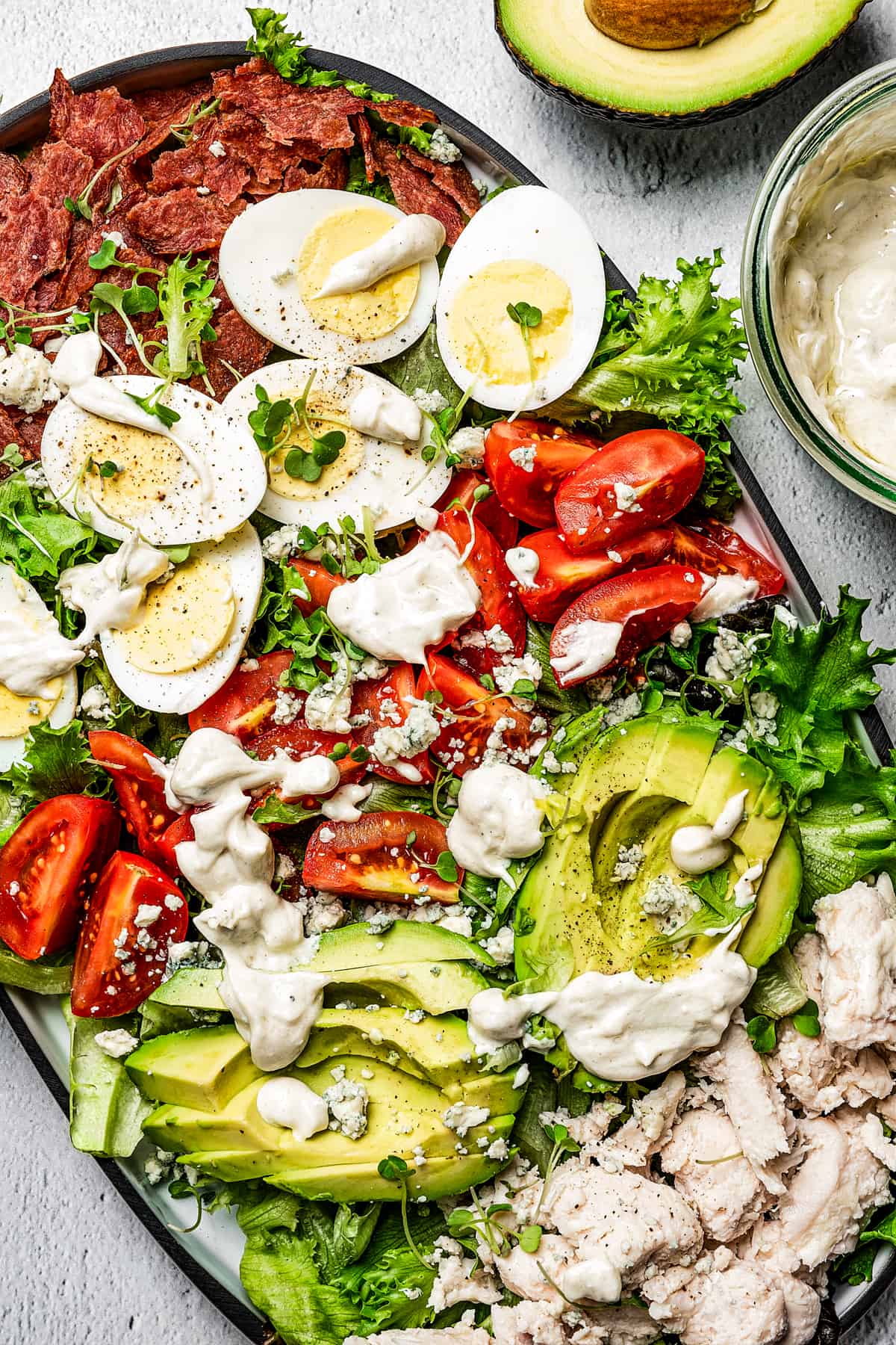 Easy Cobb Salad Meal Prep - All the Healthy Things
