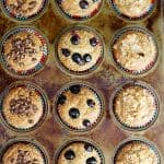 Healthy Flourless Blender Muffins - Super soft and healthy muffins packed with oats and bananas, and whipped up in the blender. SO delicious, you won't believe they are under 110 calories each!