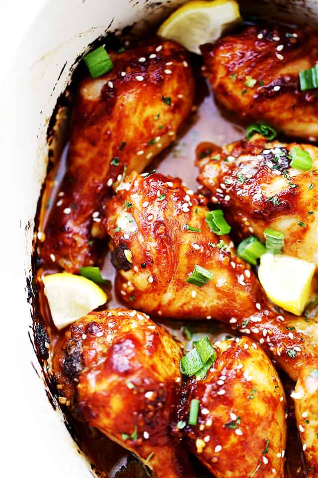 Crock Pot Citrus-Soy Chicken Drumsticks | Crock Pot Chicken Legs