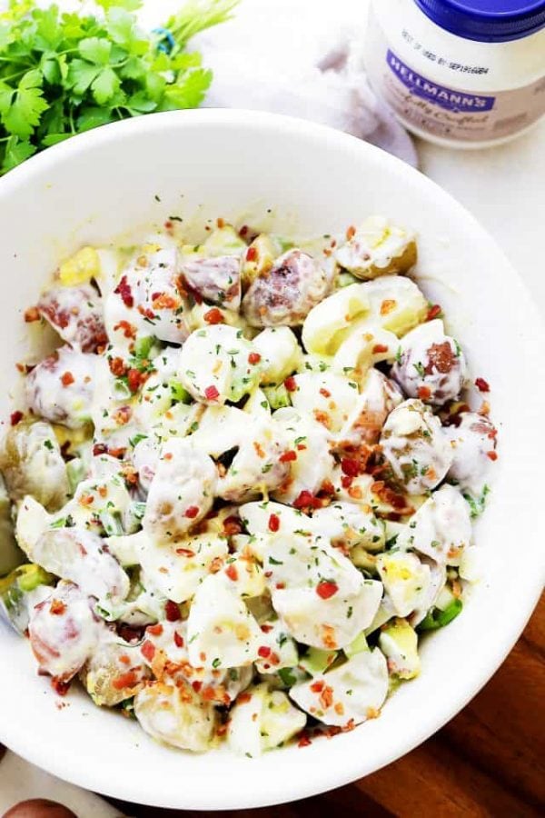 Lightened-Up Creamy Potato Salad Recipe - Diethood