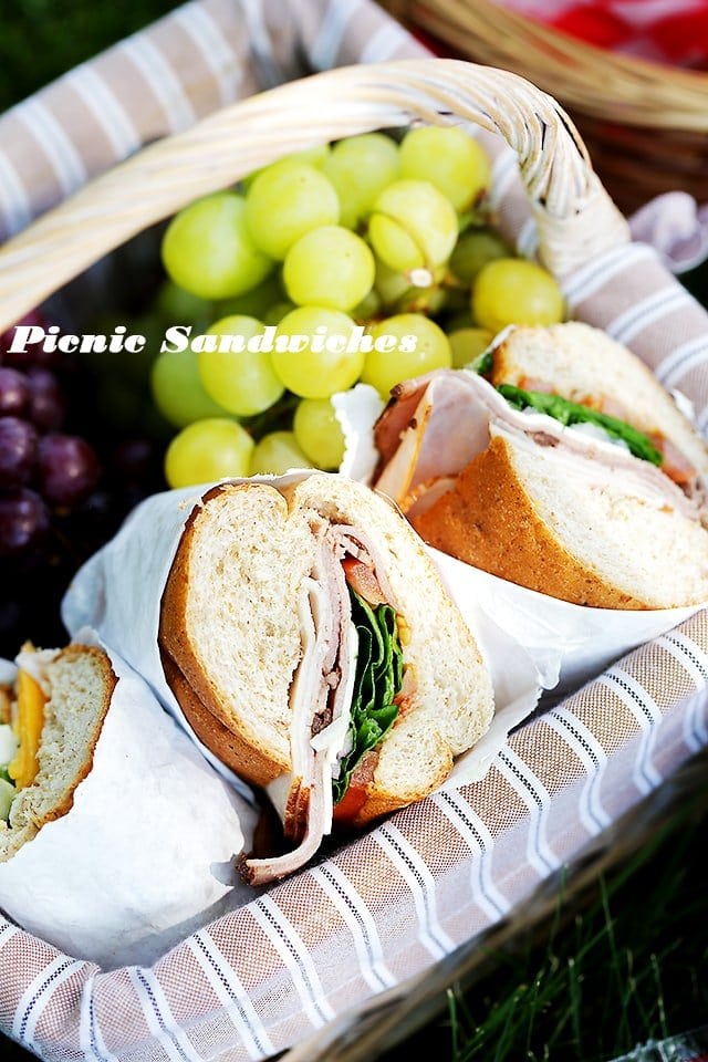 Picnic Sandwiches - Easy, customizable sandwiches perfect for your next summer get-together, party or picnic!