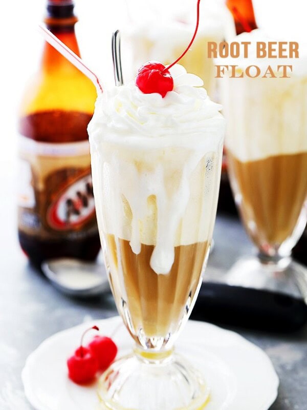 Root Beer Float - Consisting of root beer and vanilla frozen yogurt, this American Summer classic is easy to make and creates an amazing mix of flavors!