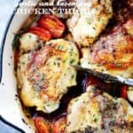 Skillet Garlic and Rosemary Chicken Thighs Recipe | Easy Dinner Idea