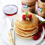 Quick and Simple Maple Peanut Butter Pancakes