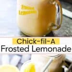 Frosted lemonade Pinterest image.