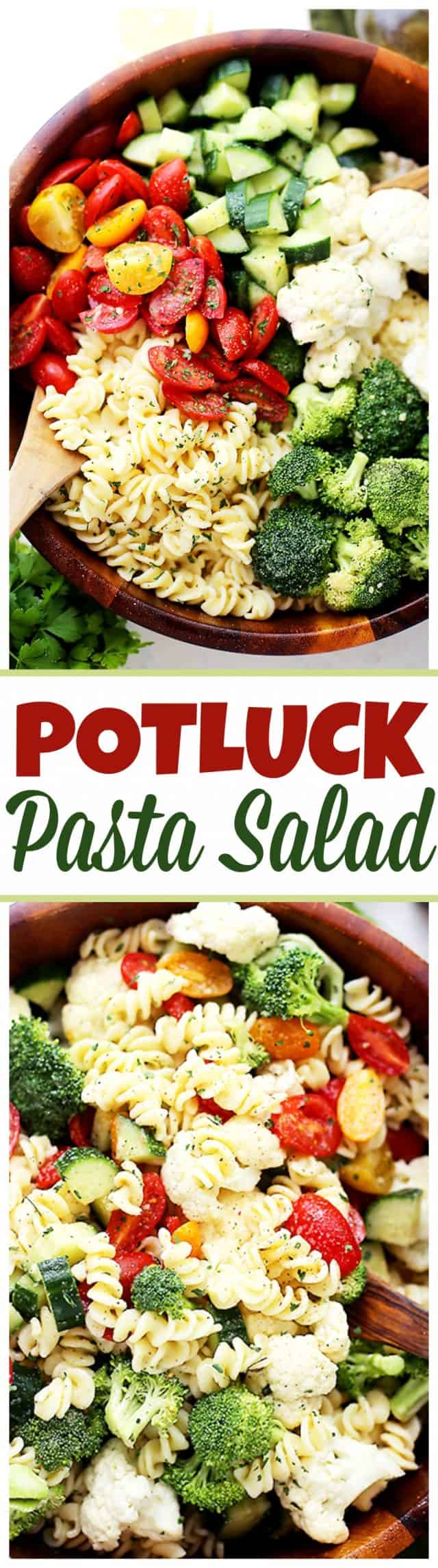Pasta Salad photo collage 