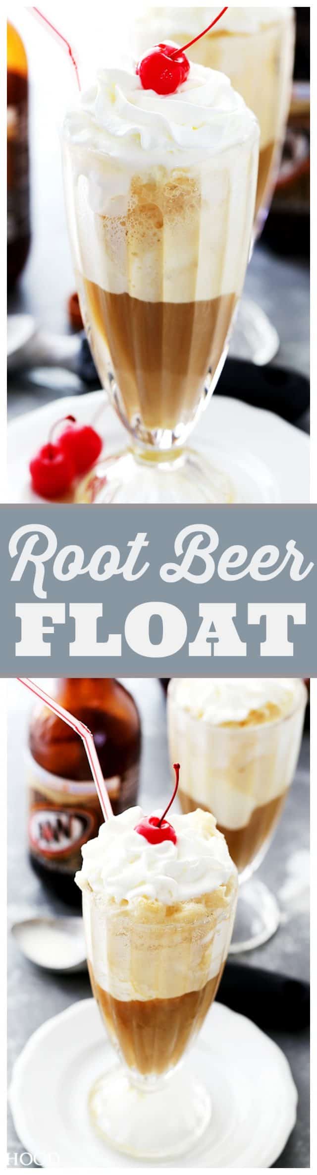Root Beer Float - Consisting of root beer and vanilla frozen yogurt, this American Summer classic is easy to make and creates an amazing mix of flavors!