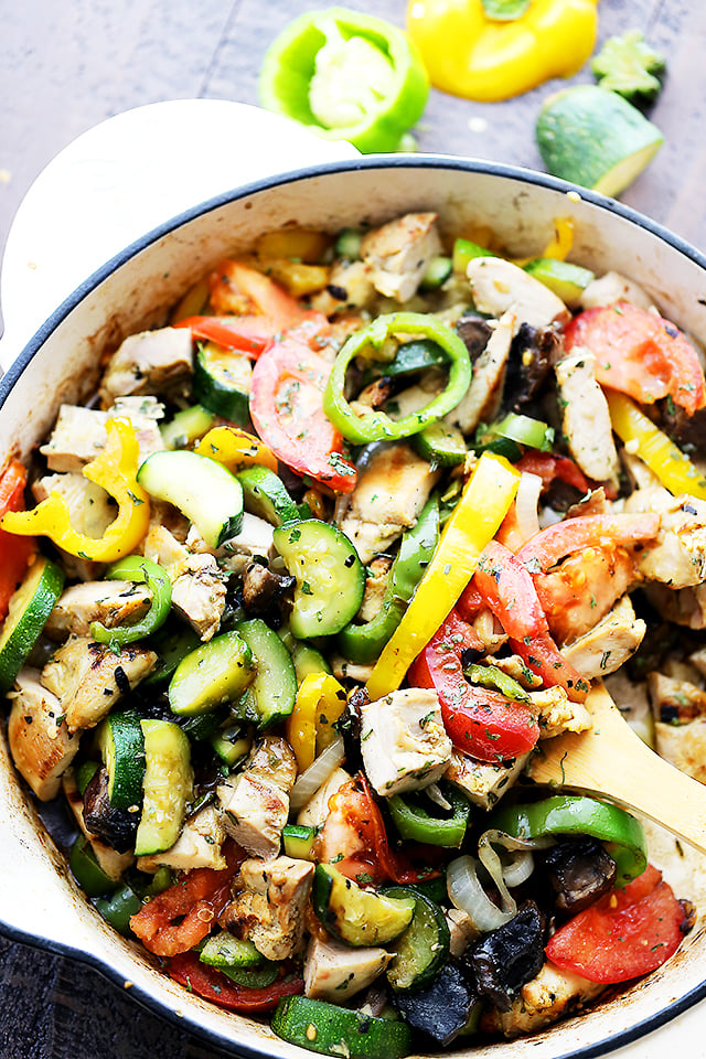 Chicken Ratatouille Recipe | An Easy Healthy Chicken Dinner Recipe