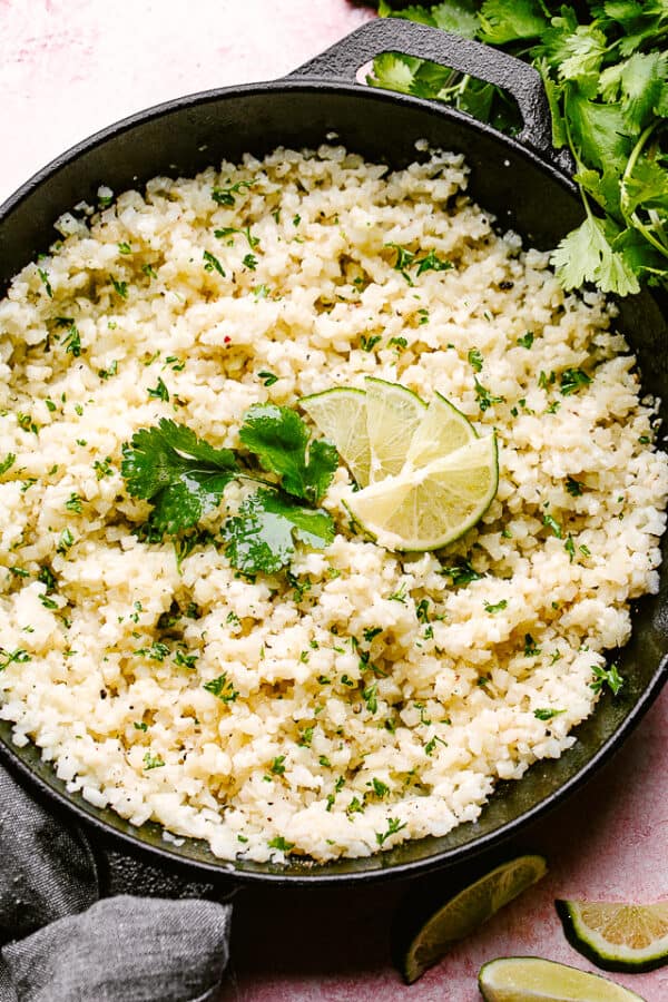Coconut Lime Cauliflower Rice | Easy Cauliflower Rice Recipe