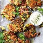 Garlicky Cheesy Broccoli Fritters