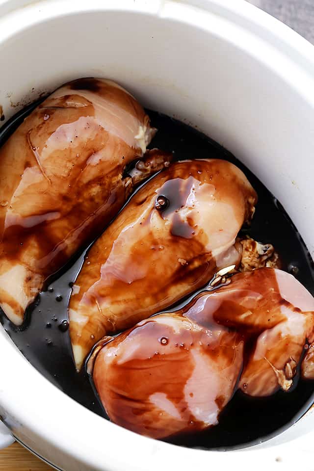 Crock Pot Balsamic Chicken Recipe Weeknight Crock Pot Chicken Dinner