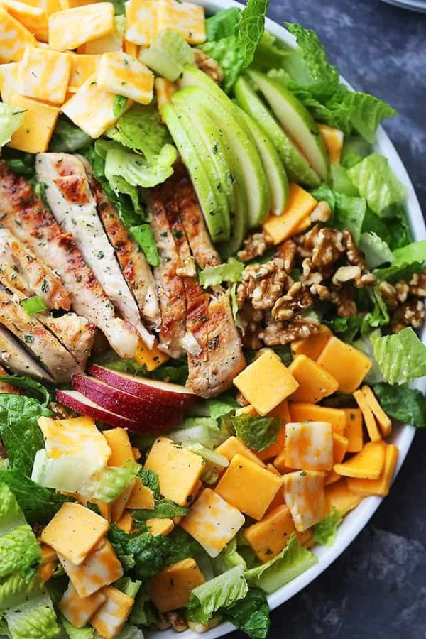 Apples and Cheddar Chicken Salad Recipe - Diethood