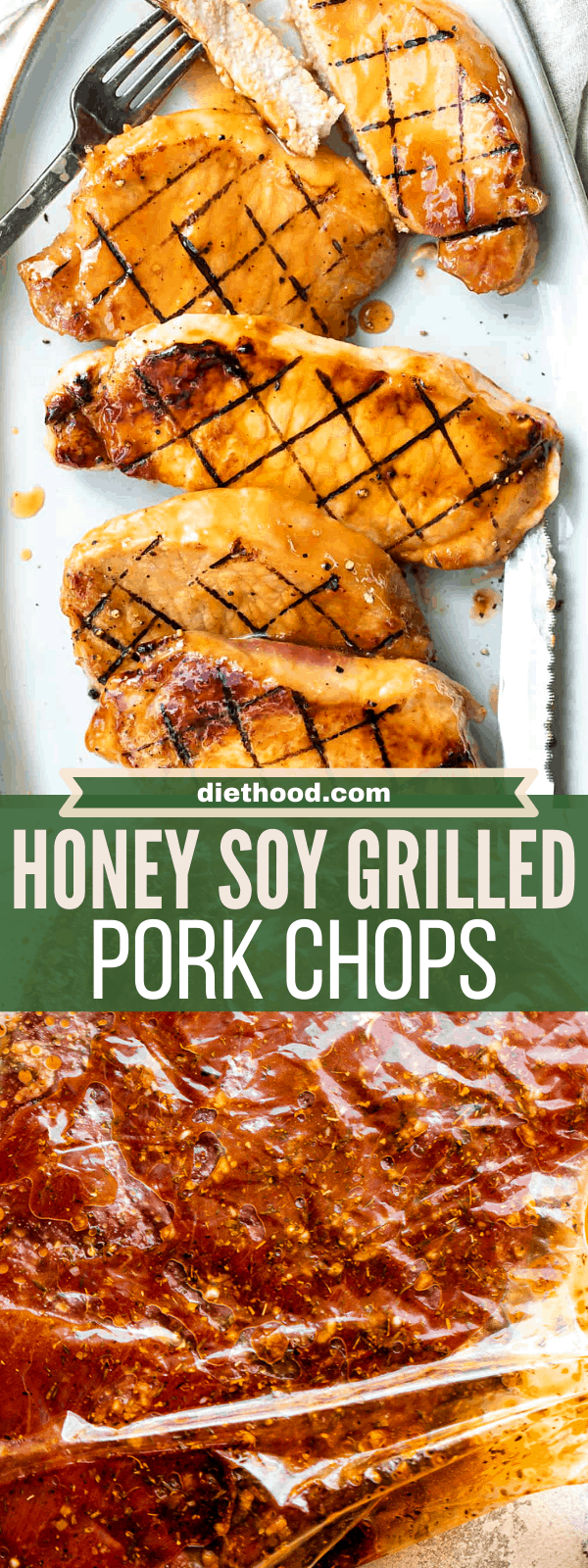 Honey Soy Grilled Pork Chops | An Easy Marinated Pork Chops Recipe
