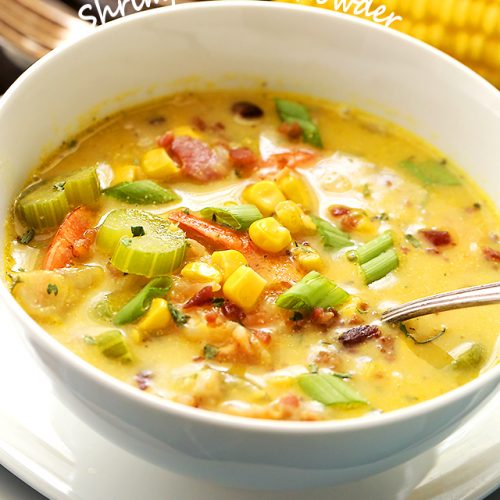 Shrimp Corn Chowder - Diethood