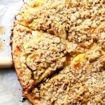 Gluten Free Caramel Apple Pizza with Streusel Topping