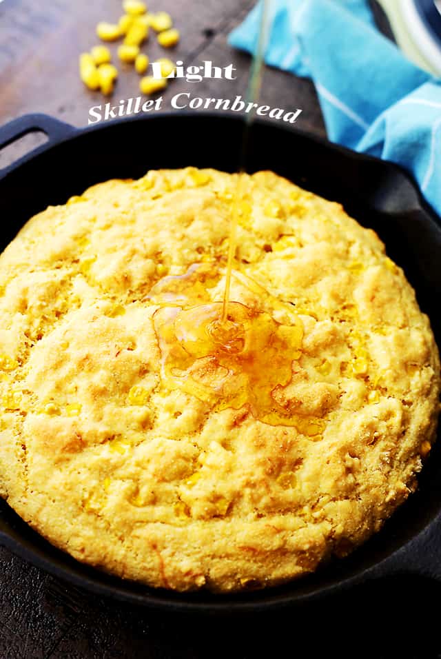 Light Skillet Cornbread - Diethood