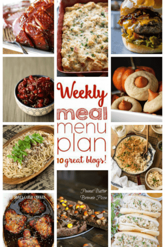 WEEKLY MEAL PLAN (WEEK 68) - 10 great bloggers bringing you a full week of recipes including dinner, sides dishes, and desserts!
