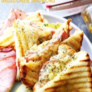 Ham and Apple Grilled Cheese Sandwiches - Transform the classic grilled cheese sandwich with a perfect combination of flavors and textures including apples, ham, and gruyere cheese!