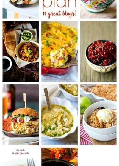 WEEKLY MEAL PLAN (WEEK 70) - 11 great bloggers bringing you a full week of recipes including dinner, sides dishes, and desserts!