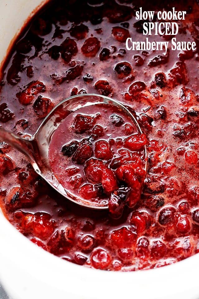 Slow Cooker Spiced Cranberry Sauce