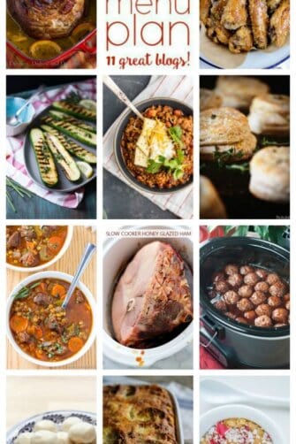 Weekly Meal Plan Week 75 – 11 great bloggers bringing you a full week of recipes including dinner, sides dishes, and desserts!