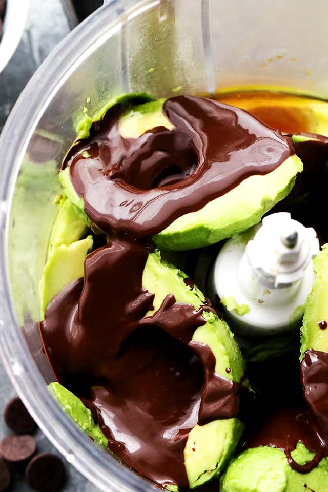 Avocado Chocolate Mousse - Egg-free, dairy-free, healthy, decadent and silky chocolate mousse made with avocados! 