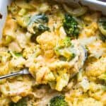 Cauliflower broccoli bake Pinterest image.