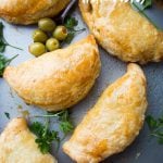 Beef Empanadas with Olives - Made with puff pastry dough, and filled with an incredible beef and olives mixture, these empanadas are quick to prepare and they're absolutely delicious!