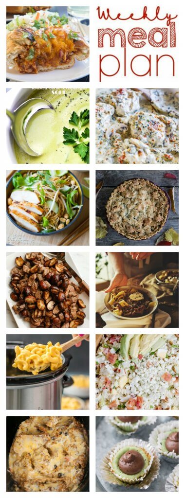 Pinterest image for Week 87 Meal Plan recipes