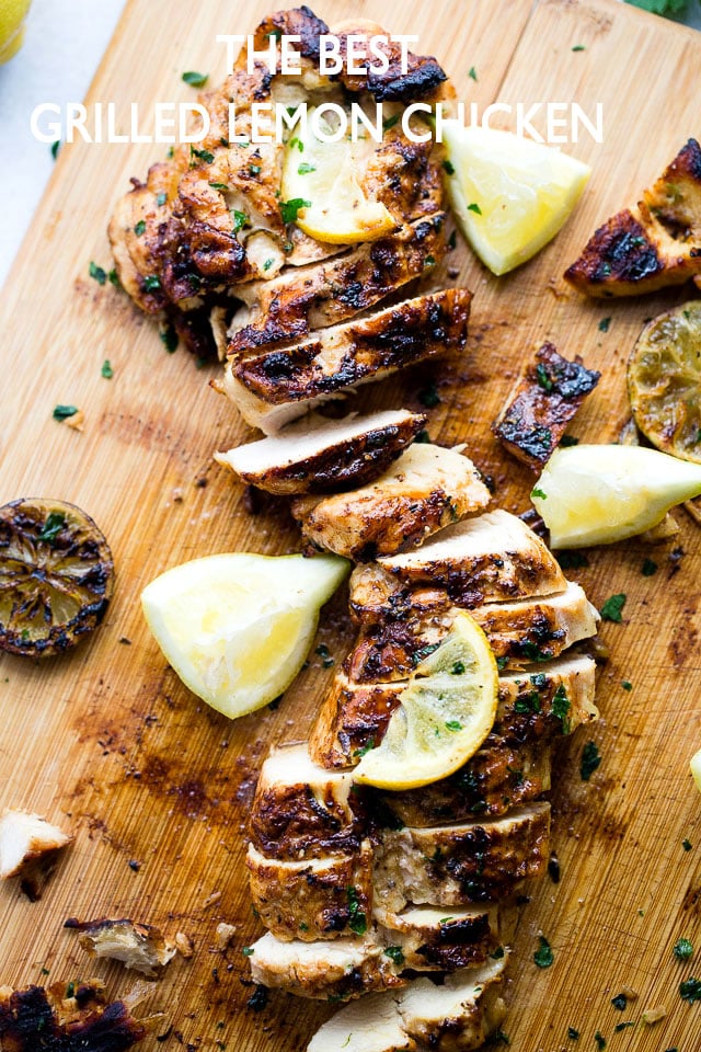 Sliced grilled chicken breast.