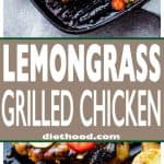 Pinterest image for lemongrass chicken.