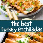 Ground Turkey Enchiladas Pinterest Image.