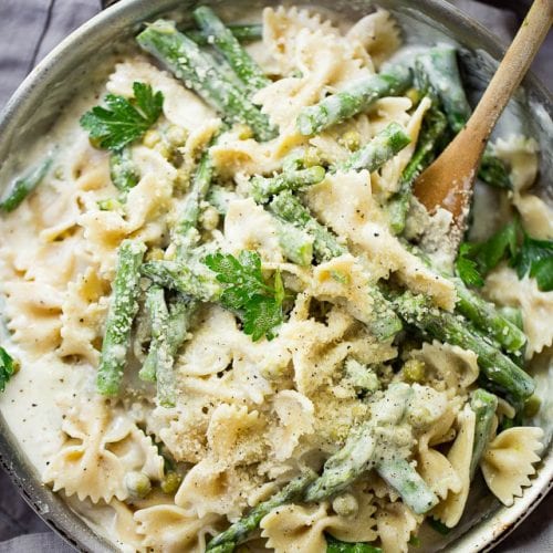 Creamy Asparagus Pasta Recipe | Diethood