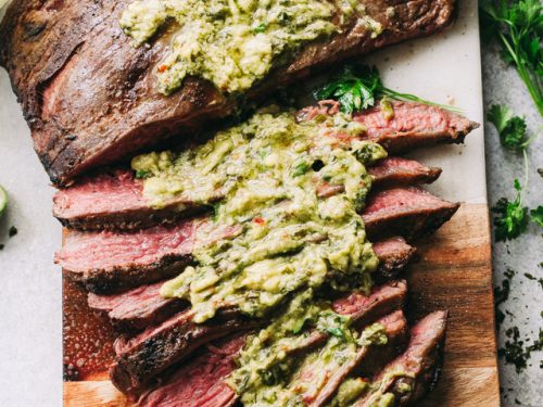 Grilled Flank Steak with Chimichurri