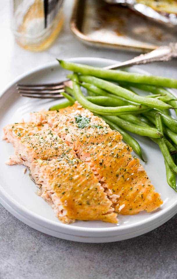 Maple Mustard Salmon Baked in Foil | A Simple Baked Salmon Recipe