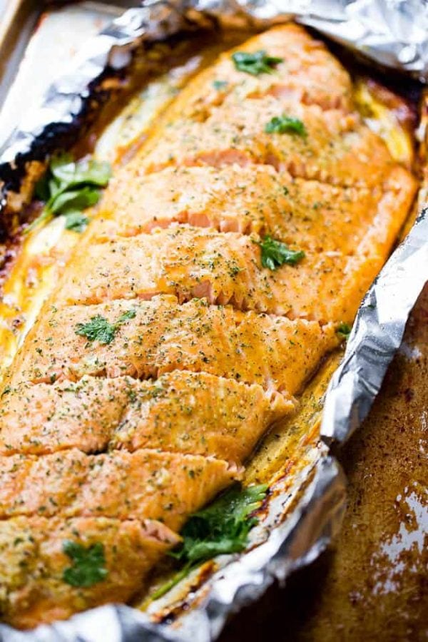 Maple Mustard Salmon Baked in Foil | A Simple Baked Salmon Recipe