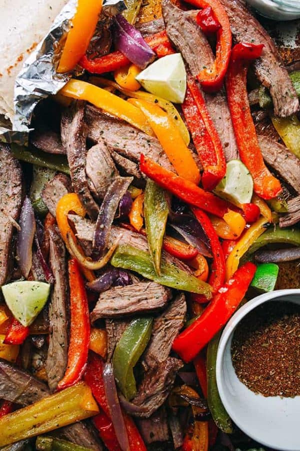 Sheet Pan Steak Fajitas | Diethood