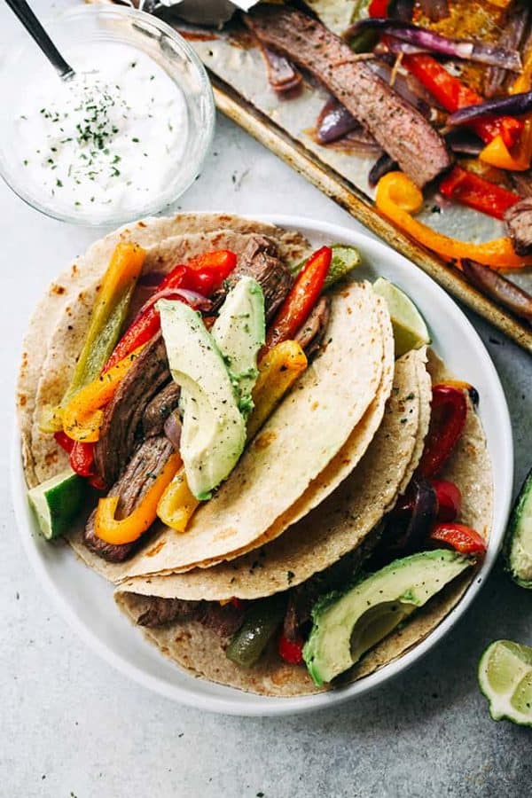 Sheet Pan Steak Fajitas | Diethood