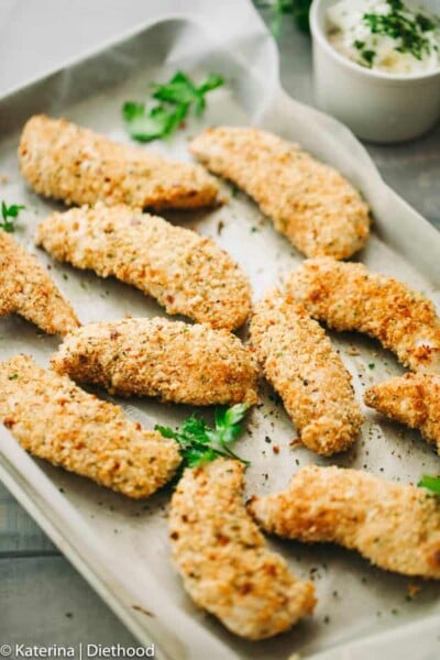 Baked Chicken Tenders | Diethood