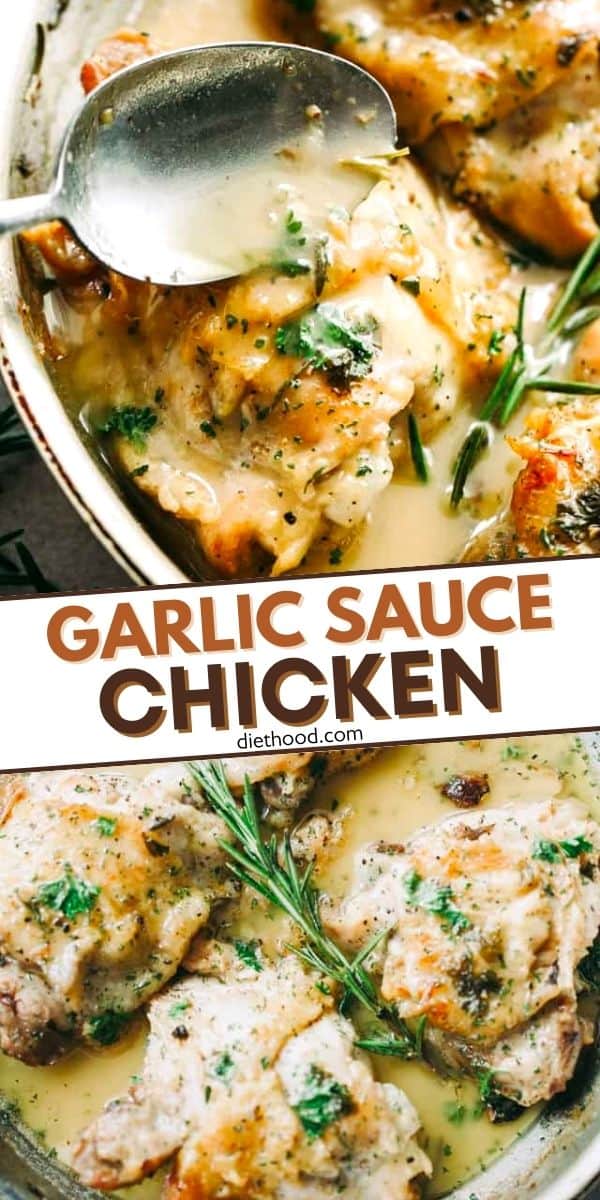 Garlic Sauce Chicken Thighs | Simple Stovetop Chicken Dinner
